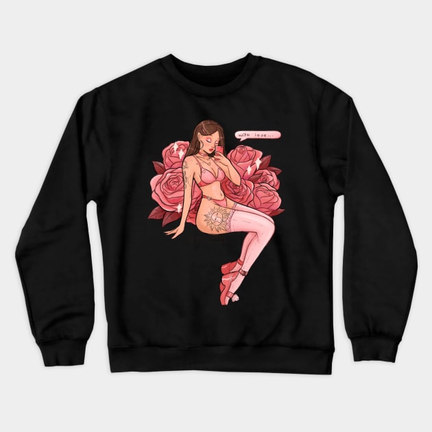 St Valentine day girl Crewneck Sweatshirt by Maki.artist